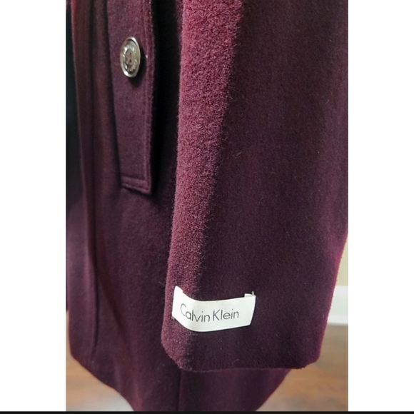 CALVIN KLEIN WOMENS COAT SIZE XS PURPLE COLR - Picture 9 of 14
